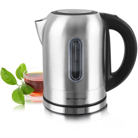 Emerio Vannkoker 1,7 liter - Kjøp kjøkkenmaskin hos Bakeren og Kokken' - 'Rustfritt stål, sort