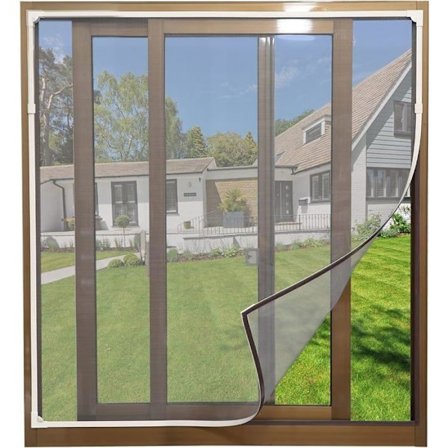 GIGICIAL Justerbart Magnetisk Myggenet til Vinduer – Let at Installere, Stærkt og Holdbart, Maks. 100 x 125 cm
