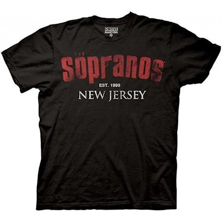 Sopranos New Jersey Est 1999 Svart T-shirt för vuxna