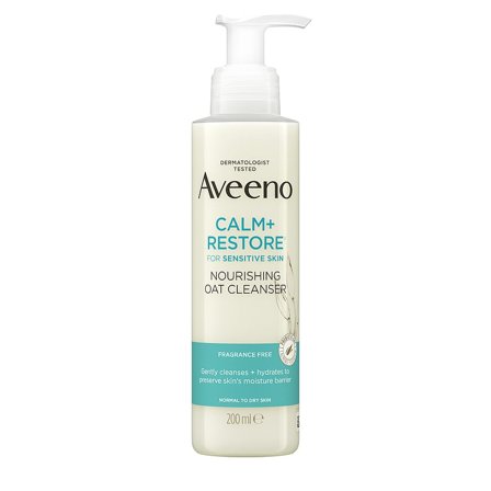 Aveeno CALM+RESTORE Nourishing Oat Cleanser 200 ml, Skincare, Renseprodukter, Rens & Vask
