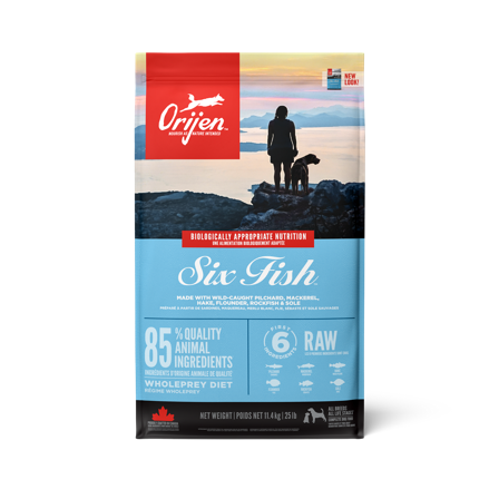 Orijen - Dog Six Fish Adult Grain Free - tørrfôr for voksne 11,4 kg - Hund - Hundefôr & hundemat - Tørrfôr for hund - ZOO.no