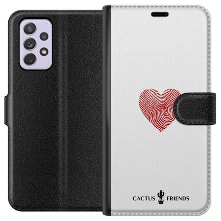 Yhteensopiva Lompakkokotelo Samsung Samsung Galaxy A52s 5G Cactus and Friends - Fingerprint Love