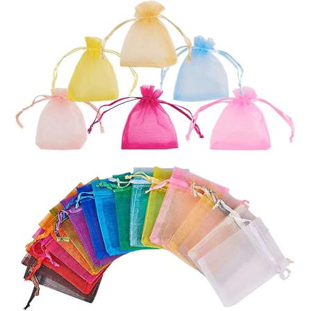 100 kpl l pin kyvi Organza-pusseja, 2,7 x 3,5 tuumaa, Sekalaiset v rit, Ny riorganza-lahjapussit, H suositukset, Pussit Juhliin, H ihin, Jouluun, Yst 