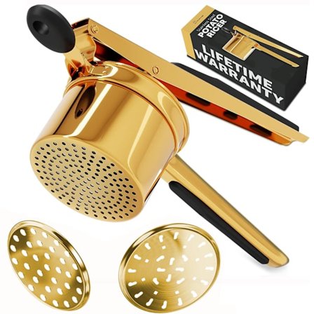 Stor Potetmoser, Heavy Duty Rustfritt Stål Potetmoser og Ricer Kjøkkenverktøy, Trykk og Mos Kjøkkenutstyr for Perfekte Moste Poteter