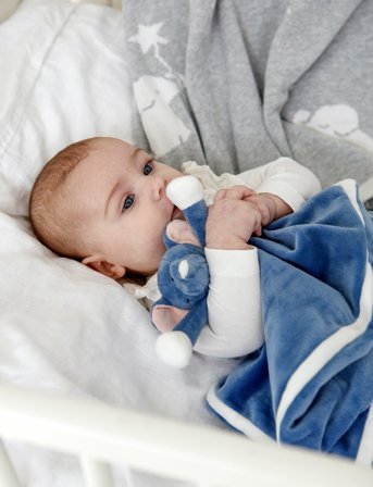 Teddykompaniet Diinglisar Se, Elephant, Dou-Dou, Denim - Blue - ONE SIZE