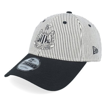 New Era - Blanc adjustable Casquette - Newcastle United Pinstripe 9FORTY Ivory/Black Adjustable @ Hatstore