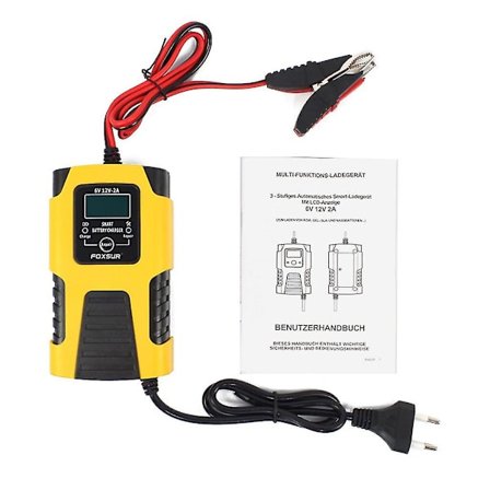 12V 6V Bil Motorcykel Jump Starter Bærbar Vedligeholdelses Strøm Batterilader