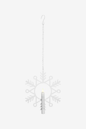 Star Trading - Sisäkoriste Flamme Snow - Valkoinen - Joulun koristevalot - - Homeroom