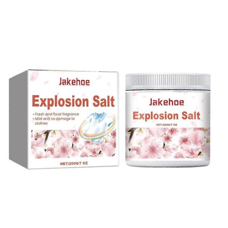 Floral Aktivt Syre Tvättsalt - Skonsam Fläckborttagare med Långvarig Fräschör & Mjukgörande Effekt - Miljövänligt, Lätt att Använda, 200g