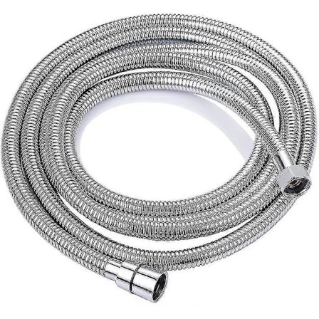 Chrome Dusj- og Dusjsystemer Dusjslange Dusjslange i Rustfritt Stål 2,5 m