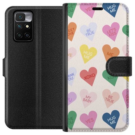 Yhteensopiva Lompakkokotelo Xiaomi Xiaomi Redmi 10 Karkkisydämet