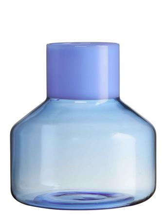 Generous Vase Medium Blue Design Letters