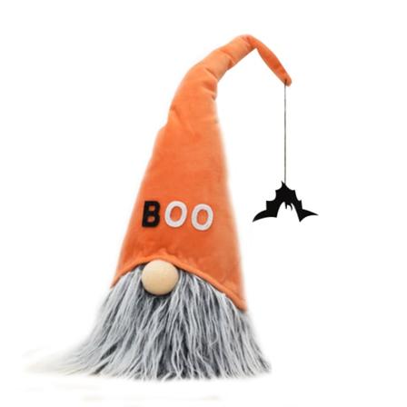 Halloween Gnomes Plyschdekor Handgjord Tomte Svensk Gnome Nisse Bordsdekoration Orange