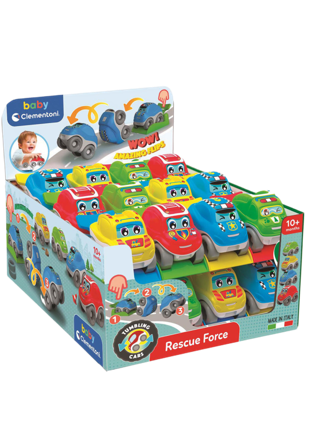 Clementoni Tumbling Cars Rescue Babyleksaker Unisex Flerfärgad ONESIZE