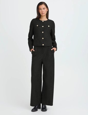 ICHI Ihkate Gleam Wide Pa - Black - XXL