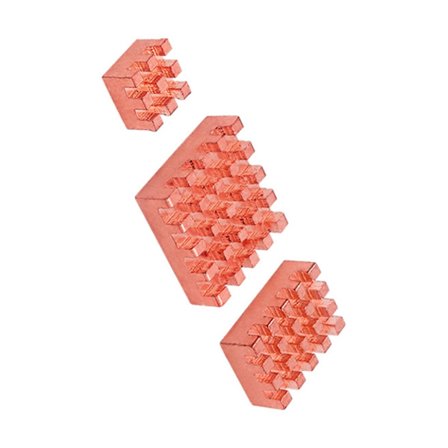 Kopparkylfläns Maximerar Stabiliteten För RV2 Koppar Kylflänsar 3-pack