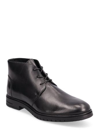 Almati Lace Mid Nyörisaappaat Musta Hush Puppies