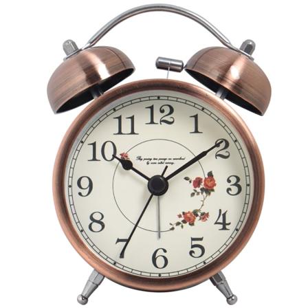 Klassisk klokkealarm, vintage retro lydløs alarmklokke, Lumi