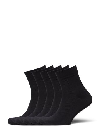 5-Pk Basic Running Socks Black ZEBDIA