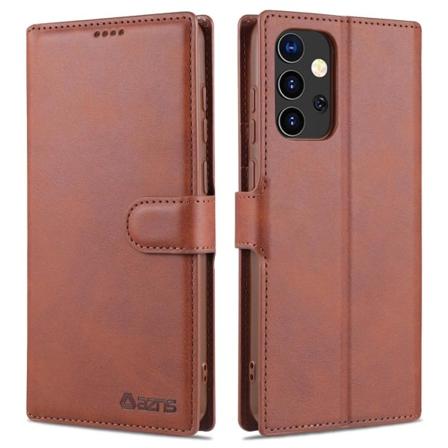 Samsung Galaxy A52 / A52s - Azns Läder Fodral - Brun Brown Brun
