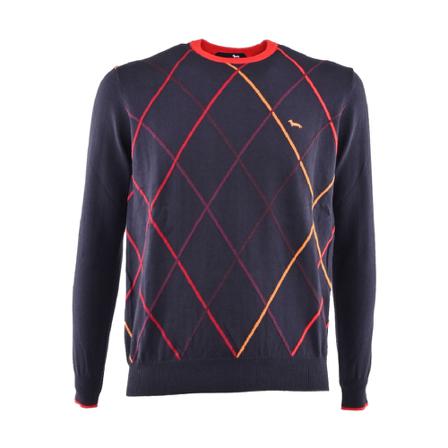 Harmont & Blaine, Round-neck Knitwear Blauw, Heren, Maat:XL