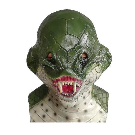 Slangehodemaske Dyrehodehatter Halloween Dekorasjon Skrekk Latex Festmaske Leke Cosplay