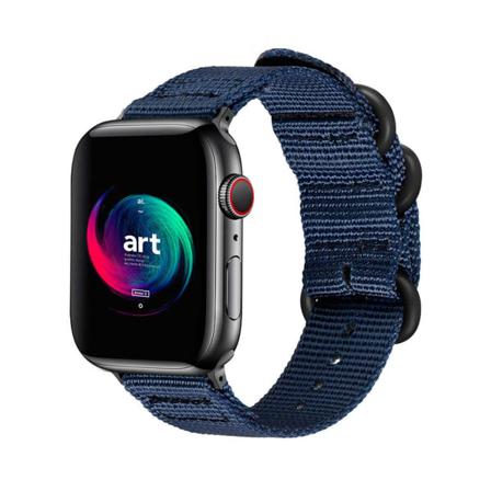 Apple Watch 1/2/3/4/5/6/7/se 42/44/45 Nylonarmband Natoarmband Blå