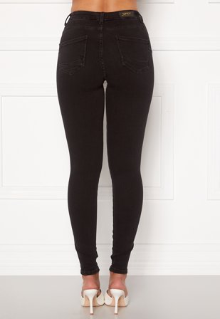 ONLY Power Life Mid Push Up Black Klær