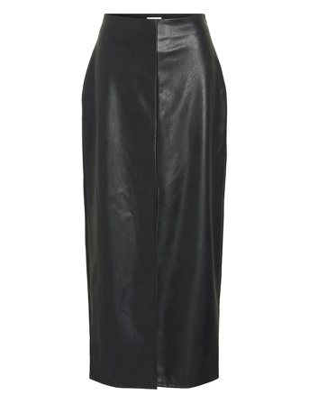 Vidagmar Hw Coated Skirt/R Black Vila