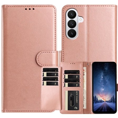 Samsung Galaxy S26 Pro Plånboksfodral Konstläder Folio Flip - Roséguld