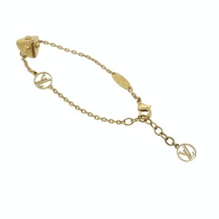 Louis Vuitton Vintage, Pre-owned Logo Bracelet Geel, Dames, Maat:ONE Size