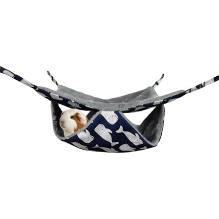 ING Blød og varm hængekøje, velegnet som seng til hamstere, chinchillaer, papegøjer, ørkenrotter, sukkersvævere, egern og små gnavere