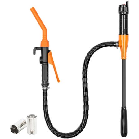 Bærbar batteripumpe, oppgradert batteridrevet elektrisk sifonpumpe, vannpumpe, brukervennlig håndpumpe for drivstoff, diesel og vann (1 stk)