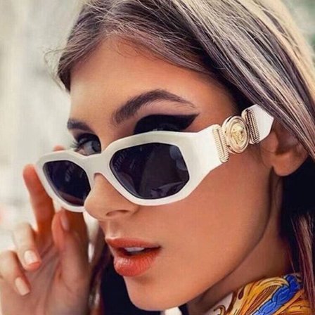 Gafas de Sol para Mujer Lentes Oscuros Ovalados de Moda Elegante Retro Casual