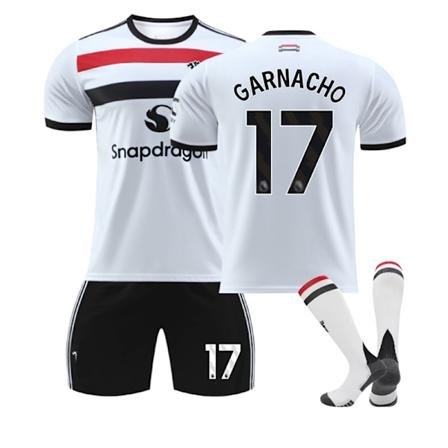 2024-2025 Manchester United Børneudebanesæt nr. 17 Garnacho 26