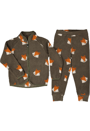 Geggamoja Fleeceset Ytterkläder Unisex Grön 134/140