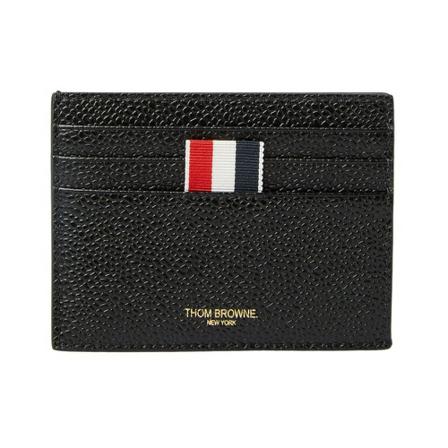 Thom Browne, Debossed Card Holder Czarny, Mężczyzna, Rozmiar: ONE Size