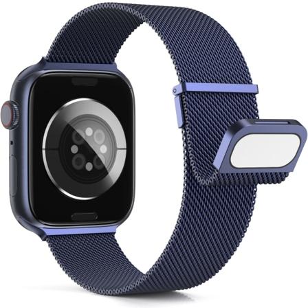 Apple Watch-reimer 40mm 38mm 41mm, dobbel magnetisk justerbar erstatningsreim for iWatch Ultra/Ultra 2, serie 9 8 7 6 5 4 3 2 1 SE, blå 40mm 38mm 41mm
