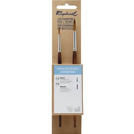 Synthetic Brushes Watercolour Details 2-piece Set