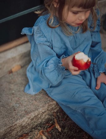 Fliink Hurlum Ls Blouse - Blue - 3 Y