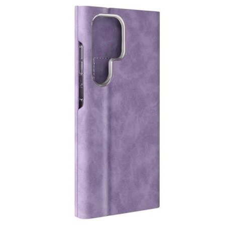 Fodral till Samsung Galaxy S24 Ultra Flip-korthållare Eco-leather Nappa Light Purple