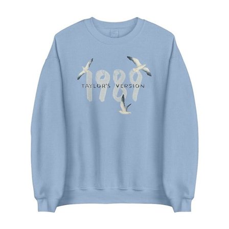 Dametøj Taylor Swift 1989 Konsert Sweatshirt Længærmet Casual Løstsiddende Baggy Crewneck Trøje Bluser Topper til Swiftie Fans Gave S