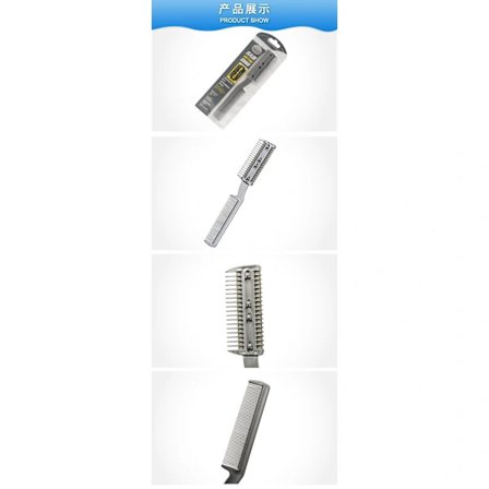 2-pakning Kamm Hårtrimmer Rakkamm Tynningshårtrimmer Dobbeltsidig Hårstil