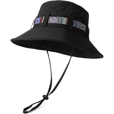 Bohemian Tyylisen Kalastajan Hattu Miehille, UV-Suojaava Taitettava Laaja Liekkainen Vaelluslippis, Bucket Hat Ulkoilma Auringon Hattu Kalastukseen 