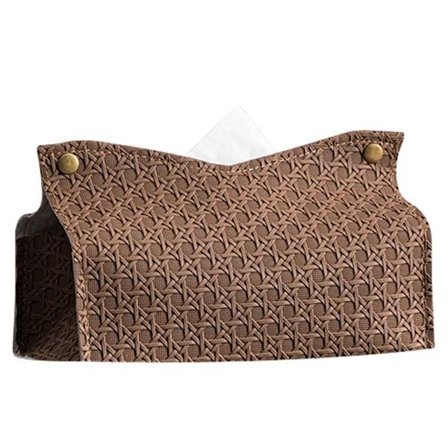 Skinnsugeboks vevmønster BRUN