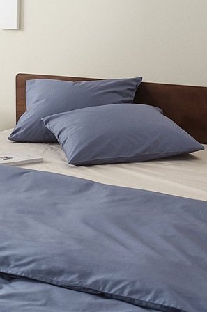 Jotex - Percale Tyynyliinat, 2/pakk. - Ekologinen Ukkosensininen Ukkosensininen - ZACK - Osta Tyynyliinat Jotex