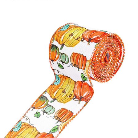 Höst Thanksgiving Band Höstskörd Hantverk för Thanksgiving Dekor, 6,35 cm bred