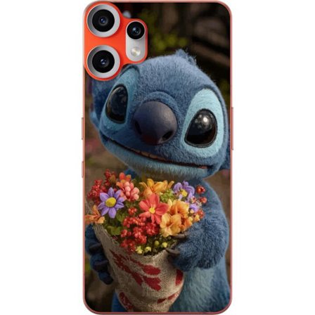 Yhteensopiva Puhelinkuori Nothing Nothing CMF Phone 2 Pro Suloinen sininen hahmo, jolla on isot silmät ja joka pitää lämpimässä ja suloisessa ty