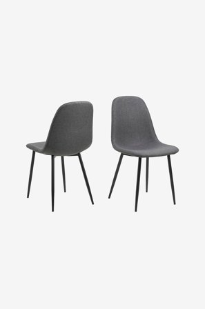 NORDFORM - Spisebordsstol Celia, 4-pak - Grå - Stole - Fra Homeroom