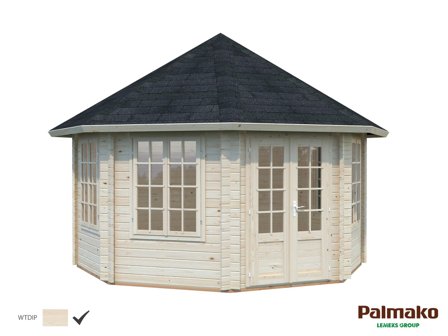 Palmako Hanna Lusthus 14,7 m²/inv. 14,1 m², impr. natur, Uterum